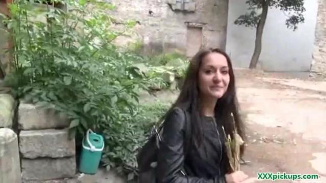 Sexy czech teen amateur enjoy sucking cock for cash 17