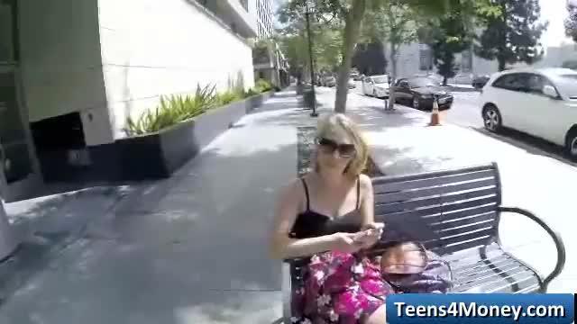Teens love money fucked in open public - www.teens4money.com video 10